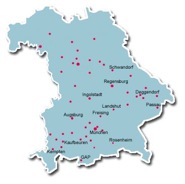 Unsere Standorte in Bayern